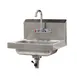 Advance Tabco 7-PS-67 17" Wall Mounted Hand Sink with Faucet - 20 gauge 1 image