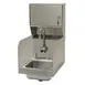Advance Tabco 7-PS-89 12" Wall Mounted Hand Sink with e-Faucet, Soap & Towel Dispenser - 20 gauge 1 image