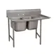Advance Tabco 9-2-36-24R 64" Two Compartment Sink, 16"W x 20"L Bowl With Right-Hand Drainboard 1 image