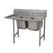 Advance Tabco 9-2-36-36L 76" Two Compartment Sink, 16"W x 20"L Bowl With Left-Hand Drainboard 1 image