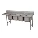 Advance Tabco 93-44-96-24L 133" Four Compartment Sink, 24"W x 24"L Bowl w/Left-Hand Drainboard 1 image