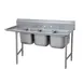 Advance Tabco 93-83-60-36L 102" Three Compartment Sink, 20"W x 28"L Bowl With Left-Hand Drainboard 1 image