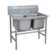Advance Tabco 94-22-40 52" Two Compartment Sink, 20"W x 20"L Bowl Without Drainboard		 1 image
