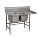 Advance Tabco 94-82-40-18R 66" Two Compartment Sink, 20"W x 28"L Bowl With Right-Hand Drainboard 1 image