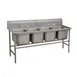 Advance Tabco 94-84-80 97" Four Compartment Sink, 20"W x 28"L Bowl Without Drainboard 1 image