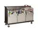 Advance Tabco AMD-6B Portable Bar, 74-3/8"W X 28-1/8"D X 46-5/8"H 1 image