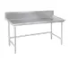 Advance Tabco BSR-96 96" Dishtable Sorting Tablew/ 10 1/2" Backsplash, Steel Legs & Crossrails 1 image