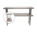 Advance Tabco CDS-18-96 Overshelf, Table Mounted, Double, 96"W X 18"D 1 image