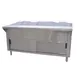 Advance Tabco CPU-2-DR 31"Ice-Cooled Table with Cabinet Base and Sliding Doors, (2) Pan 1 image