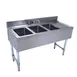 Advance Tabco CRB-43L 48" Underbar Sink Units, 3 Compartment with Right Drainboard 1 image