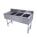 Advance Tabco CRB-43R 48" Underbar Sink Units, 3 Compartment with Left Drainboard 1 image
