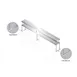 Advance Tabco CU-24-84-2 Overshelf, Double, 84"W X 24"D, 18/430 Stainless Steel 1 image