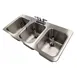 Advance Tabco DBS-3 Bar Sink, Drop-In, 3-Compartment, 38"W X 19"D (Overall) 1 image