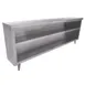Advance Tabco DC-1812 Dish Cabinet Open Base with Mid-Shelf, 18 Gauge Stainless Steel / 144"x18" 1 image