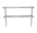 Advance Tabco DS-12-144R Overshelf, Table Mounted, Double, 144"W X 12"D 1 image