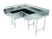 Advance Tabco DTC-3-K20-72R 71" Dishtable with Potsinks, 24" Right Drainboard, 3 Bowls 1 image