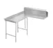 Advance Tabco DTC-G30-120L Island-Clean "L" Shaped Dishtable w/ Left Table, 10.5" Backsplash  1 image