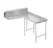 Advance Tabco DTC-G30-120R Island-Clean "L" Shaped Dishtable w/ Right Table, 10.5" Backsplash 1 image