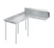 Advance Tabco DTC-G70-108L Island-Clean "L" Shaped Dishtable w/ Left Table, 10.5" Backsplash 1 image