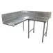 Advance Tabco DTC-K30-120R Korner-Clean "L" Shaped Dishtable w/ Right Table, 10.5" Backsplash 1 image