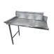 Advance Tabco DTC-S70-72L 71" Clean Straight Dishtable w/ Left Table, 10.5" Backsplash 1 image