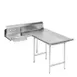 Advance Tabco DTS-D70-60R Soiled "L" Shaped Dishtable w/ Right Table, Pre-Rinse Sink, 10.5" Backsplash 1 image
