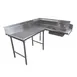 Advance Tabco DTS-K30-96L Soiled "L" Shaped Dishtable w/ Left Table, Pre-Rinse Sink, 10.5" Backsplash 1 image