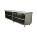 Advance Tabco EEB-SS-3010M-X 120" Cabinet Base Open Front Work Table with Mid-Shelf / Flyer 1 image