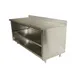 Advance Tabco EEK-SS-303M 36" Special Value Cabinet Base Open Front Work Table with Mid-Shelf 1 image