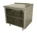 Advance Tabco EF-SS-245M 60" Cabinet Base Open Front Work Table with Mid-Shelf 1 image
