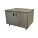 Advance Tabco EHB-SS-244-X 48" Cabinet Base Hinged Doors Work Table / Flyer 1 image