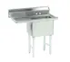Advance Tabco FC-1-2424-18L 44" One Compartment Sink, 24"W x 24"L Bowl With Left-Hand Drainboards 1 image