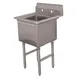 Advance Tabco FC-1-3024 35" One Compartment Sink, 30"W x 24"L Bowl Without Drainboards 1 image