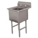 Advance Tabco FC-1-3024-X 35" One Compartment Sink, 30"W x 24"L Bowl Without Drainboards 1 image