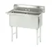 Advance Tabco FC-2-1515-X 35" Two Compartment Sink, 15"W x 15"L Bowl Without Drainboard 1 image
