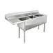Advance Tabco FE-3-1515-15R-X 62" Three Compartment Sink, 15"W x 15"L Bowl With Right-Hand Drainboard 1 image