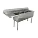 Advance Tabco FE-3-1812-18L-X 74" Three Compartment Sink, 18"W x 18"L Bowl With Left-Hand Drainboard 1 image