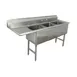 Advance Tabco FS-3-1818-18L 74" Three Compartment Sink, 18"W x 18"L Bowl With Left-Hand Drainboard 1 image