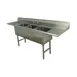 Advance Tabco FS-3-1818-18RL 90" Three Compartment Sink, 18"W x 18"L Bowl With 2 Drainboards 1 image