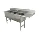 Advance Tabco FS-3-3024-36R 129" Three Compartment Sink, 30"W x 24"L Bowl With Right-Hand Drainboard 1 image