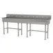 Advance Tabco FS-FM-100 100" Freestanding Multi-Station Hand Sink without Faucet - 14 gauge 1 image