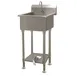 Advance Tabco FS-FM-2721FV 27" Freestanding Hand Sink without Faucet - Single Foot Valve / 14 g 1 image
