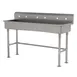 Advance Tabco FS-FM-60-ADA 60" Freestanding Multi-Station Hand Sink without Faucet - 14 gauge 1 image