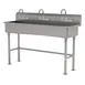 Advance Tabco FS-FM-60-F 60" Freestanding Multi-Station Hand Sink with Faucet - 14 gauge 1 image