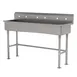 Advance Tabco FS-FM-60 60" Freestanding Multi-Station Hand Sink without Faucet - 14 gauge 1 image