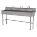 Advance Tabco FS-FM-80-F 80" Freestanding Multi-Station Hand Sink with Faucet - 14 gauge 1 image