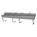 Advance Tabco FS-WM-100-ADA-F 100" Wall Mounted Multi-Station Hand Sink w/ Wrist Faucet - 14 gauge 1 image