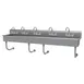 Advance Tabco FS-WM-100-F 100" Wall Mounted Multi-Station Hand Sink with Faucet - 14 gauge 1 image