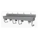 Advance Tabco FS-WM-100KV 100" Wall Mounted Multi-Station Hand Sink without Faucet-Knee Valves/14 g 1 image