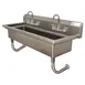 Advance Tabco FS-WM-40-F 40" Wall Mounted Multi-Station Hand Sink with Faucet - 14 gauge 1 image
